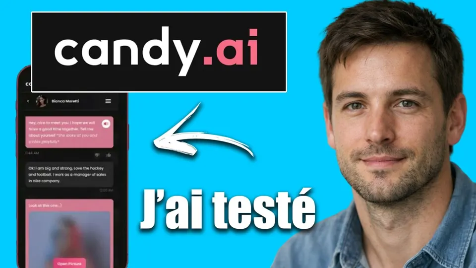 Anteprima del video YouTube «Candy Ai Avis : J'ai testé, je vous dis TOUT ! (Petite Copine IA, Prix, Français...)» (canale Comparatif Expert)