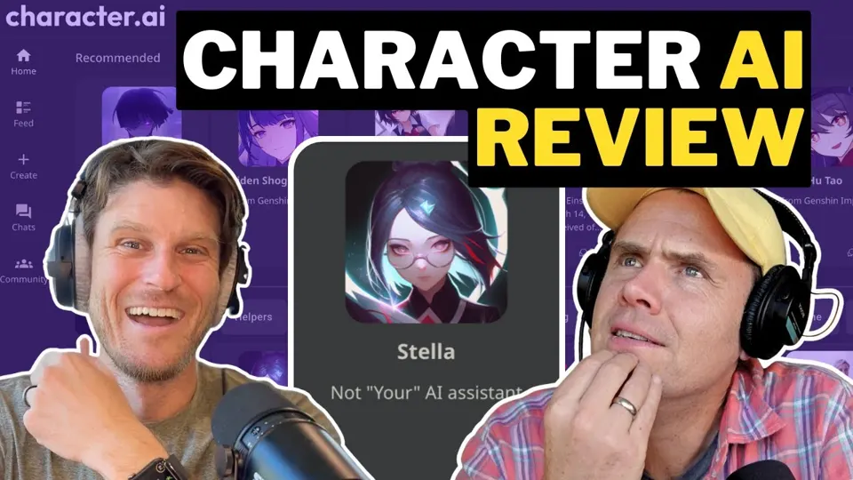 Anteprima del video YouTube «AI Tools: Character AI Review» (canale AI For Humans)