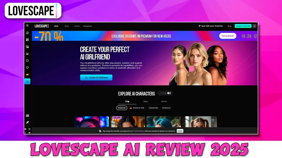 Anteprima del video YouTube «Lovescape Ai Review - Best Ai Chatbot No Filter 2025» (canale How To PC)